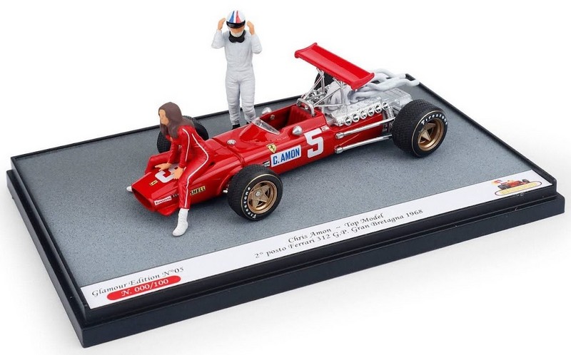 Ferrari 312 F1 #5 British GP 1968 Chris Amon GLAMOUR EDITION Limited 100pcs. - brumm