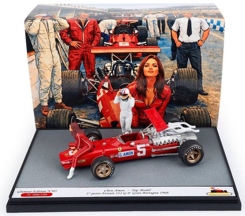 Ferrari 312 F1 #5 British GP 1968 Chris Amon GLAMOUR EDITION Limited 100pcs. by brumm