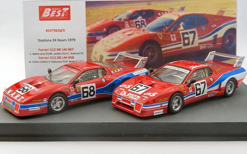 Ferrari 512 BB LM Set #67+#68 Daytona 1979 by best-model