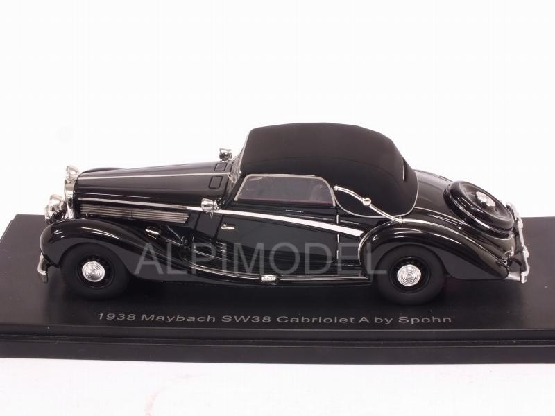 Maybach SW38 Cabriolet A Spohn closed 1938 (Black) - esval