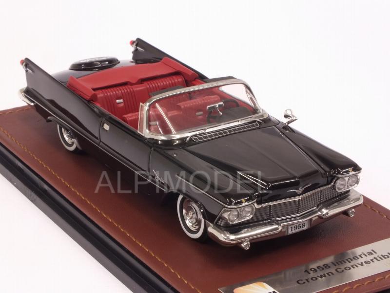 Chrysler Imperial Crown Convertible 1958 open (Black) by glm-models