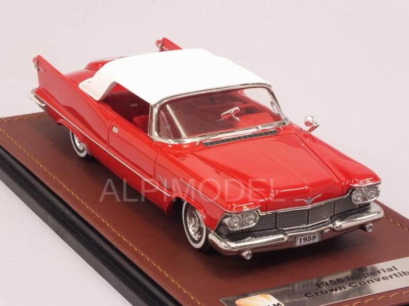 Chrysler Imperial Crown Convertible 1958 closed (Red) - glm-models