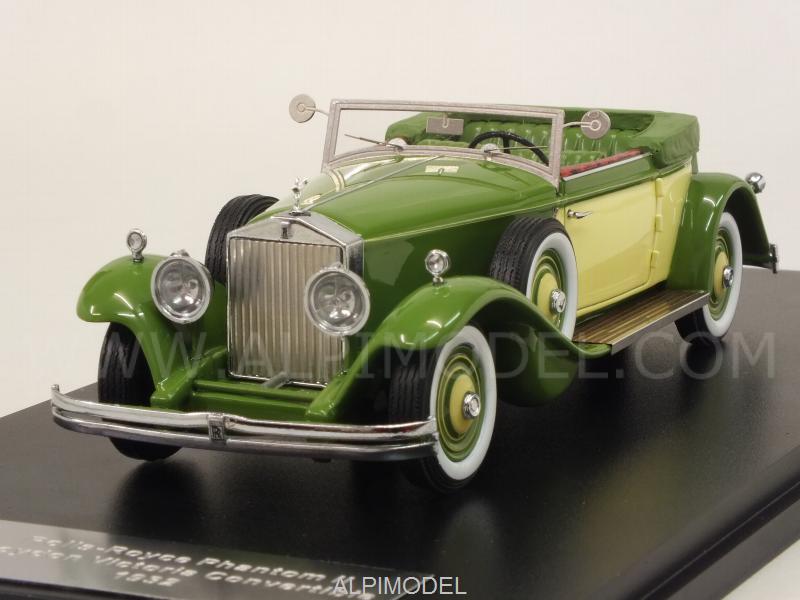 Rolls Royce Phantom II Croydon Victoria Convertible 1932 open  (Yellow/Green) by glm-models