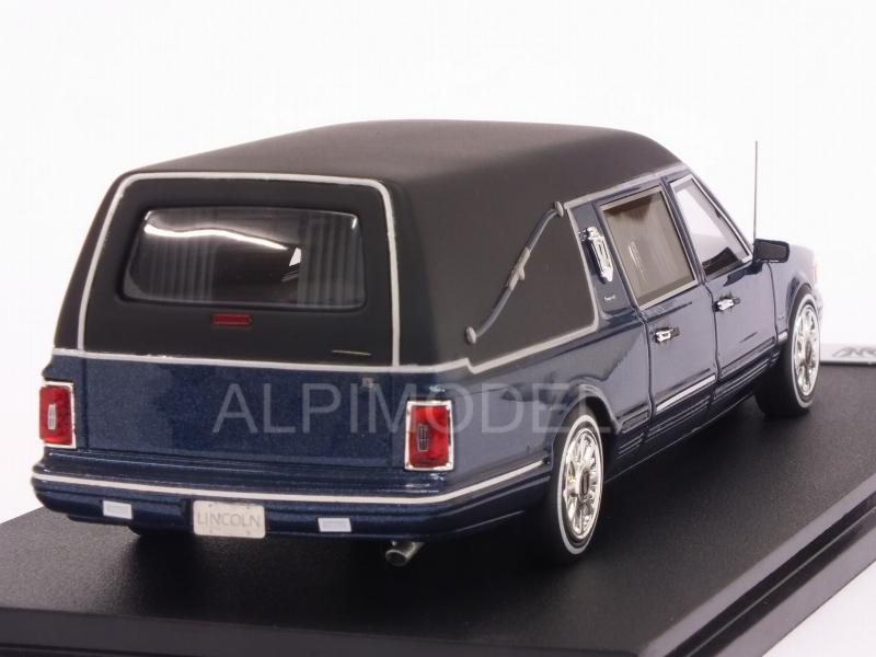 Lincoln Town Car Hearse 1997 (Blue Metallic) - glm-models