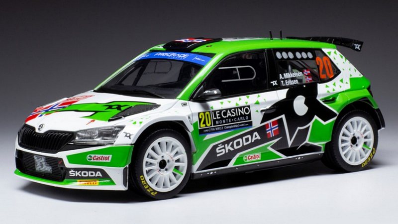 Skoda Fabia Rally 2 Evo #20 Rally Monte Carlo 2022 Mikkelsen - Torstein by ixo-models