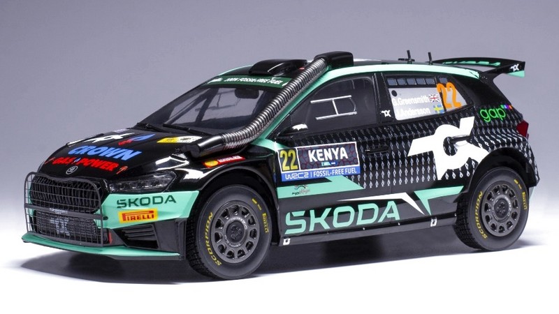 Skoda Fabia Rally2 #22 Safari Rally Kenya 2024 Greensmith-Andersson by ixo-models