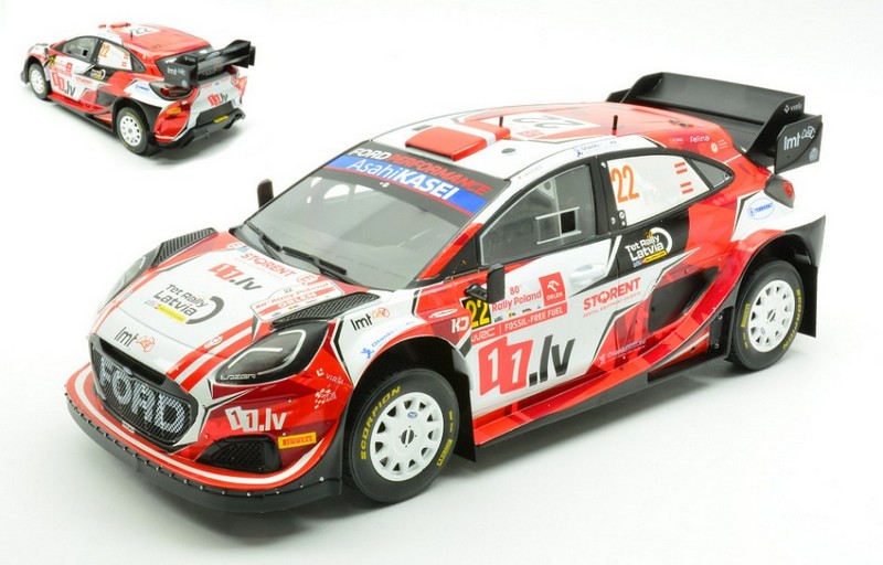 Ford Puma WRC #22 Rally Poland 2024 Sesks-Francis by ixo-models