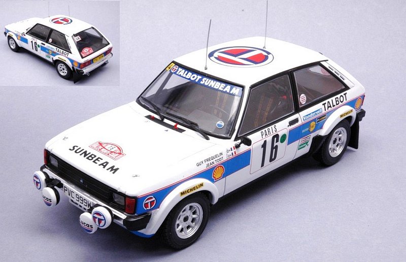 Talbot Sunbeam Lotus #16 Rally Monte Carlo 1981 Frequelin - Todt by ixo-models
