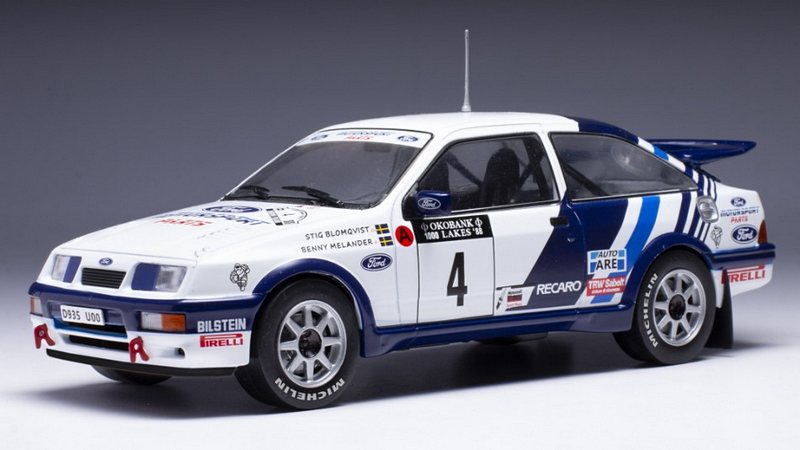 Ford Sierra RS Cosworth #4 1000 Lakes Rally 1988 Blomqvist - Meland by ixo-models
