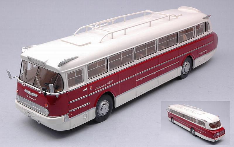 Ikarus 66 Bus 1972 (White/Red) by ixo-models