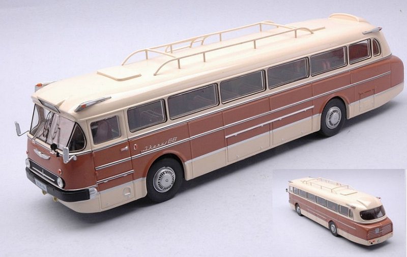 Ikarus 66 Bus 1972 (Beige/Brown) by ixo-models