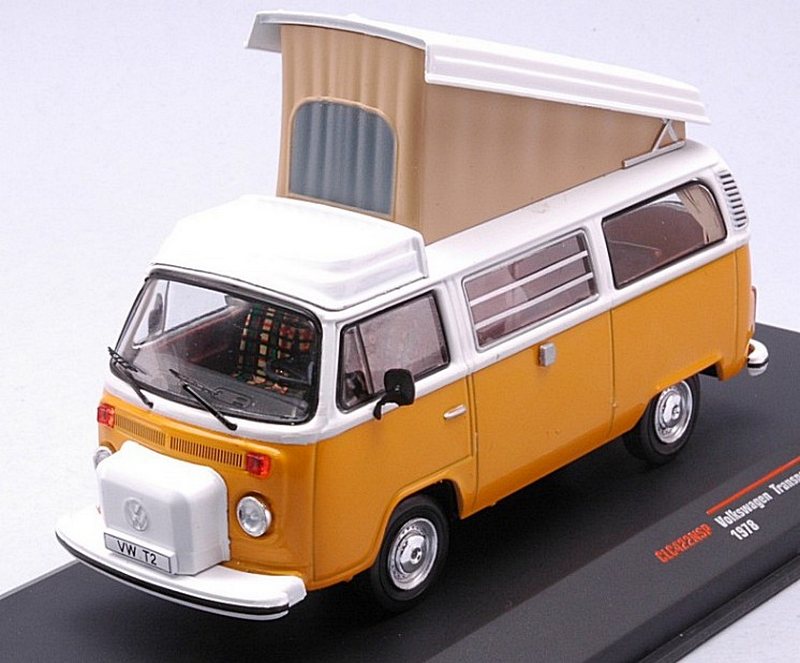 Volkswagen T2 Westfalia Camping Van 1978 (Yellow/White) by ixo-models