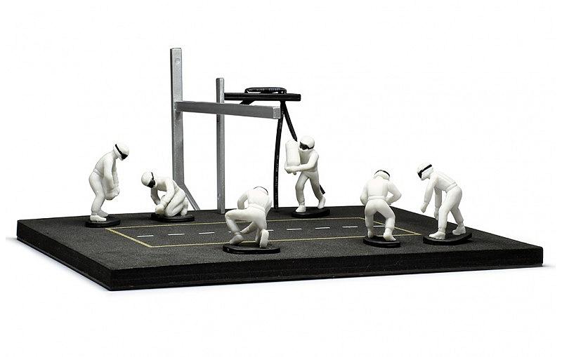 Pit Stop Set 6 figures (White) by ixo-models