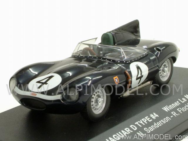Jaguar D Type #4 Winner Le Mans 1956  Sanderson - Flockhart by ixo-models