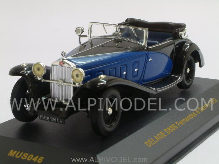 Delage D8SS Fernandez & Darrin 1932 (Blue/Black) by ixo-models