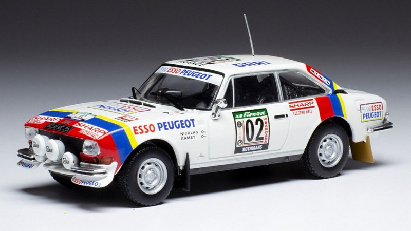 Peugeot 504 Coupe V6 #2 Rally Ivory Coast 1978 Nicolas - Gamet by ixo-models