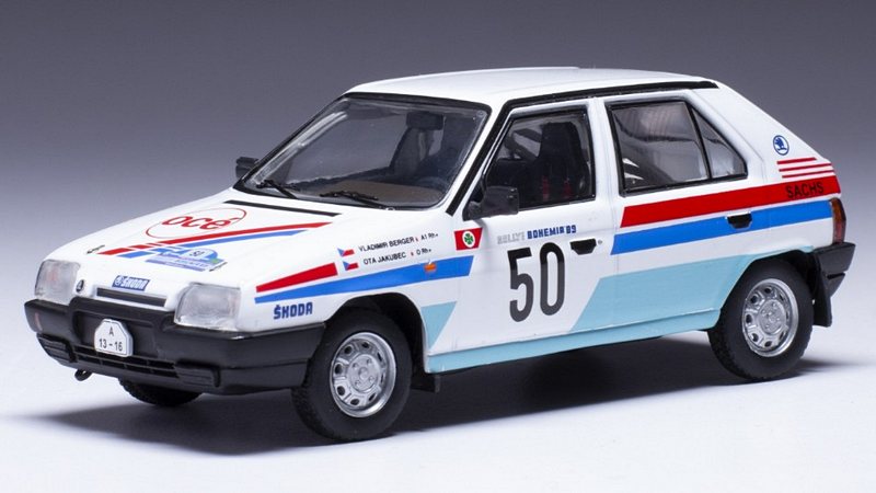 Skoda Favorit 136L #50 Rally Bohemia 1989 Berger - Jakubec by ixo-models