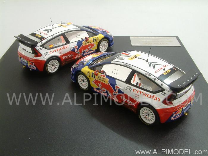 Citroen C4 WRC Champion Team Set - Rally Catalunya 2009 Loeb - Sordo (2 cars) - ixo-models