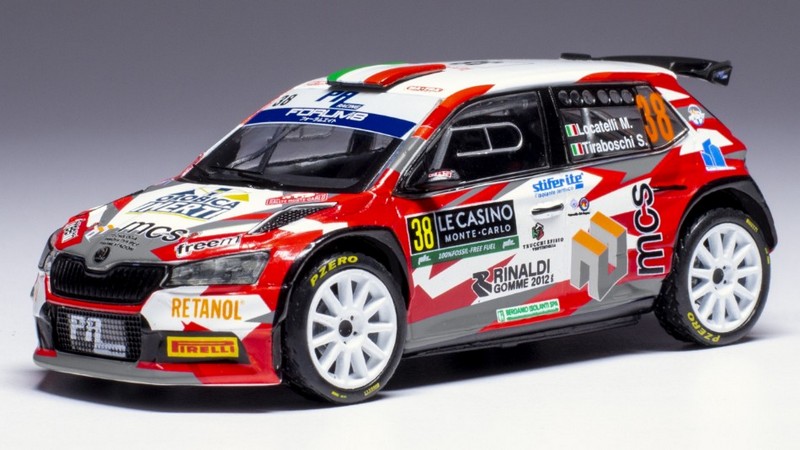 Skoda Fabia Rally2 #38 Rally Monte Carlo 2024 Locatelli-Tiraboschi by ixo-models
