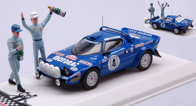 Lancia Stratos HF #4 Winner Rally Monte Carlo1979 Darniche - Mahe (with figurines) by ixo-models