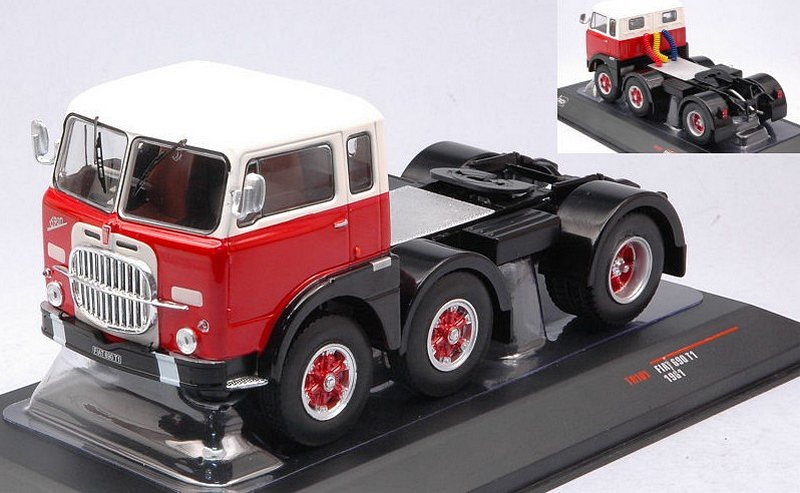 Fiat 690 T1  Truck 1961 (White/Red) by ixo-models