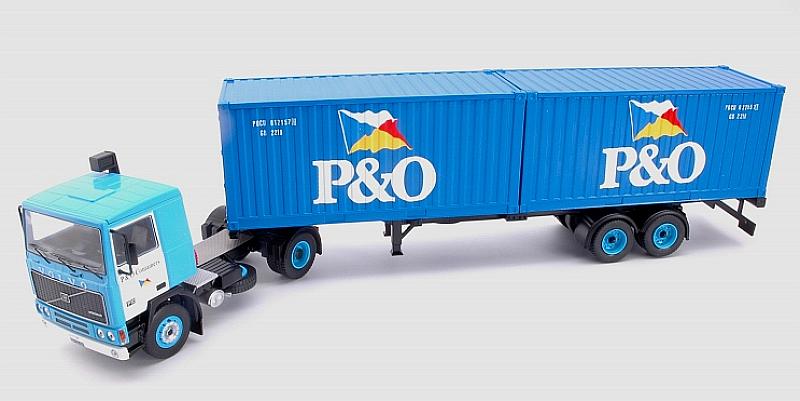 Volvo F10 1983 (P & O) with Container Traler by ixo-models