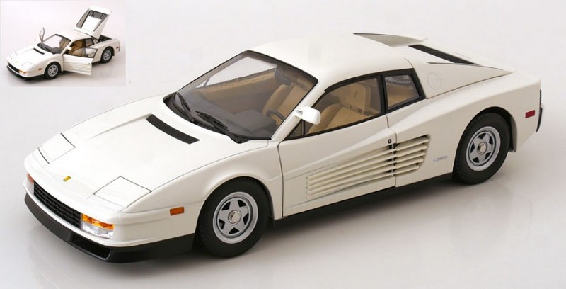 Ferrari Testarossa Monospecchio 1984 (USA version White) by kk-scale-models