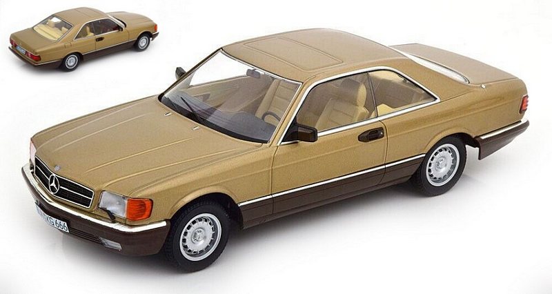 Mercedes 500 SEC C126 1987 (Gold Metallic) by kk-scale-models