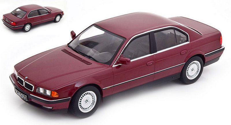 BMW 740i (E38) 1st Series 1994 (Dark Red Metallic) by kk-scale-models