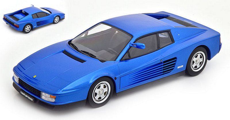Ferrari Testarossa Monospecchio 1984 (Metallic Blue) by kk-scale-models