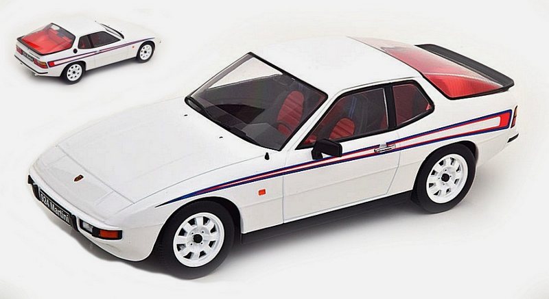 Porsche 924 Martini 1985 (White) by kk-scale-models