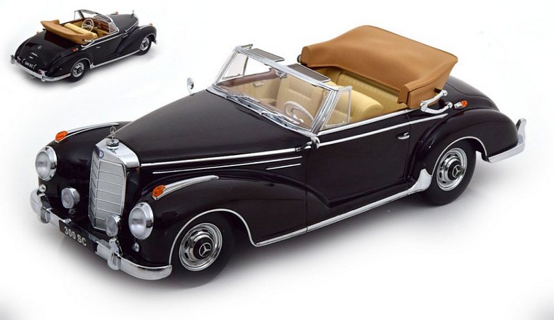 Mercedes 300 SC (W188) Cabriolet 1957 (Black) by kk-scale-models