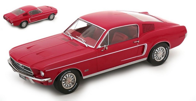 Ford Mustang GT Fastback 1968 (Red) by kk-scale-models