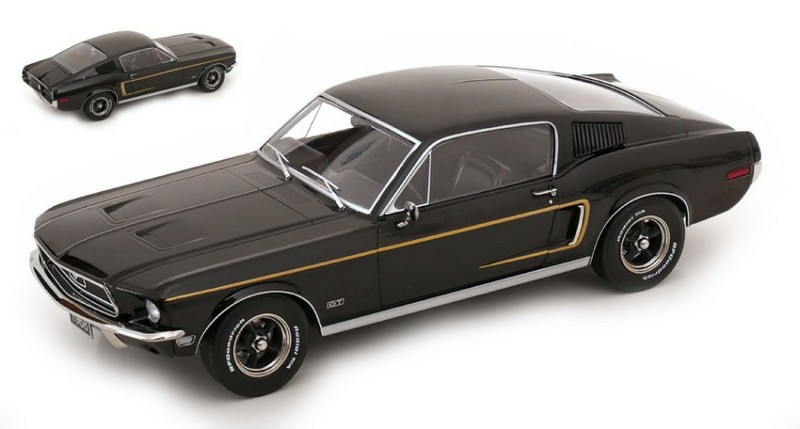 Ford Mustang GT Fastback 1968 (Black) by kk-scale-models