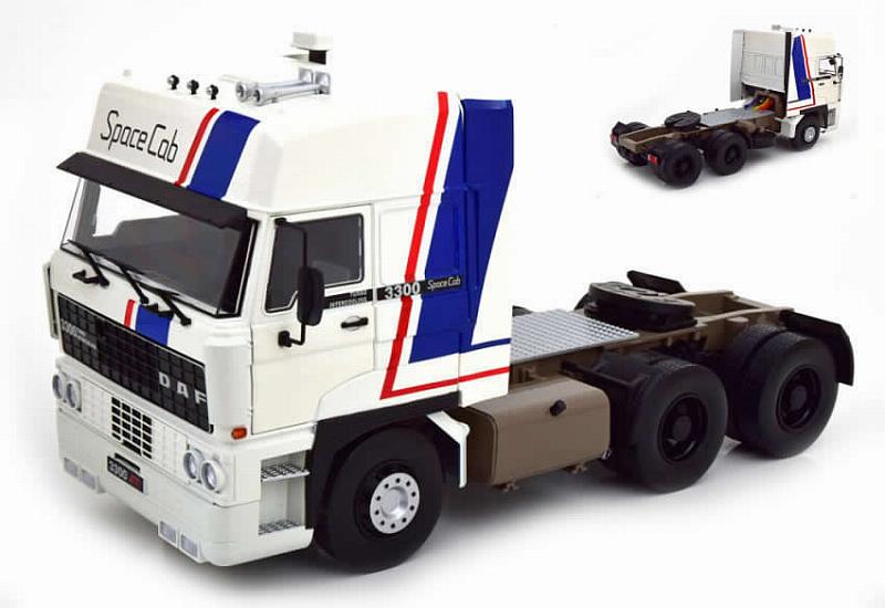 DAF 3300 Spacecab 1982 (White/Blue) by kk-scale-models