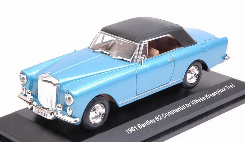 Bentley S2 Closed Soft Top (Metallic Blue) by lucky-die-cast