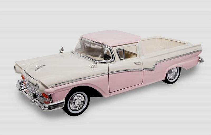 Ford Ranchero 1957 White/pink by lucky-die-cast