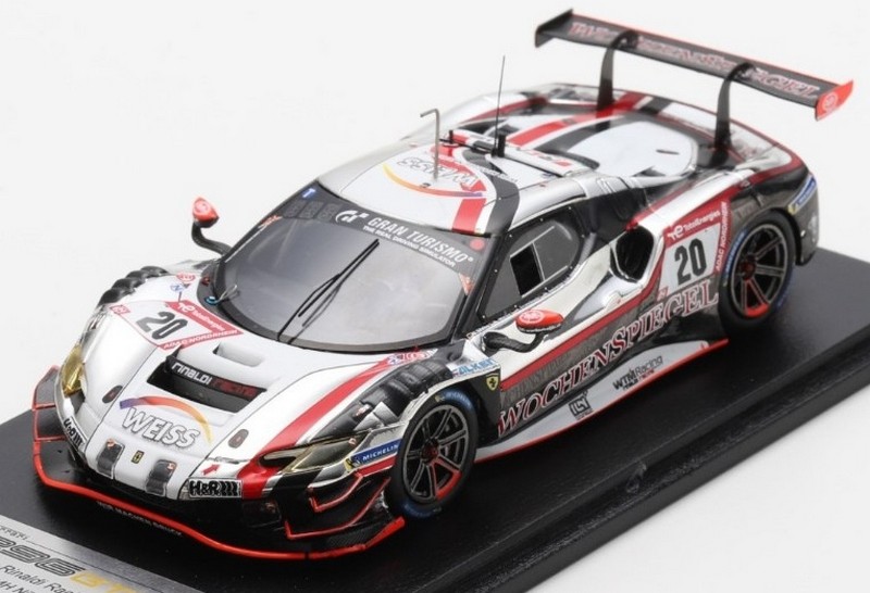 Ferrari 296 GT3 WTM #20 Nurburgring.2023 Weiss -Krumbach - Keilwitz -Dontje by looksmart