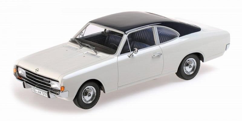 Opel Rekord C Coupe 1966 (White/Blue) by minichamps