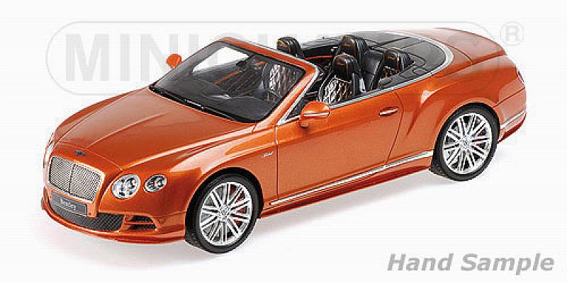 Bentley Continental Gt Speed Convertible 2015 Orange by minichamps