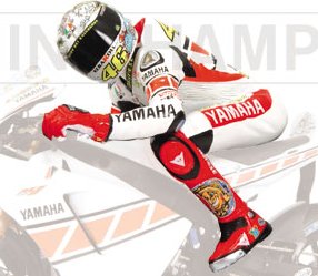 Valentino Rossi Figurine Riding MotoGP Valencia 2005 by minichamps