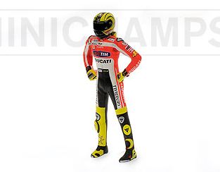 Valentino Rossi figurine Unveiling Ducati MotoGP 2011 by minichamps