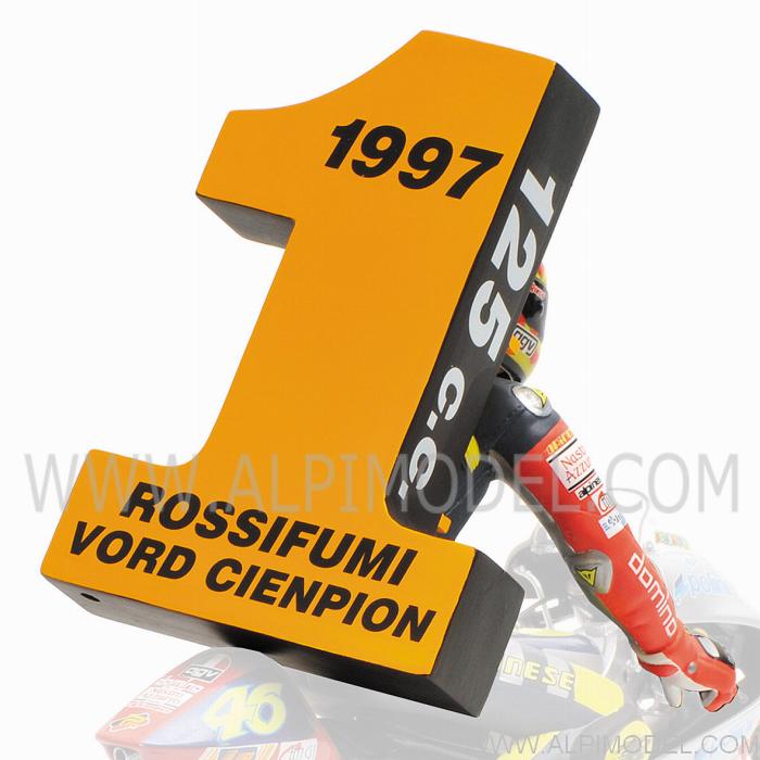 Valentino Rossi Figurine  1st World Championship GP 125 Brno 1997 - Limited Edition 1999pcs. - minichamps