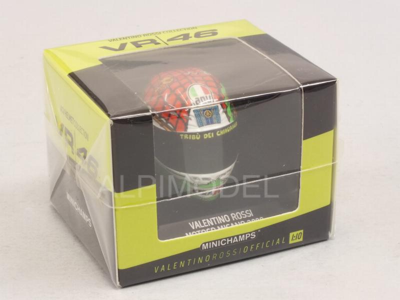 Helmet MotoGP Misano 2008 Valentino Rossi  (1/10 scale - 2.5cm) by minichamps