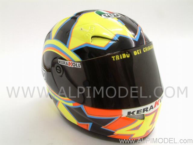 Helmet AGV VALENTINO ROSSI World Champion MotoGP 2005 (1/2 scale -  14cm) - minichamps