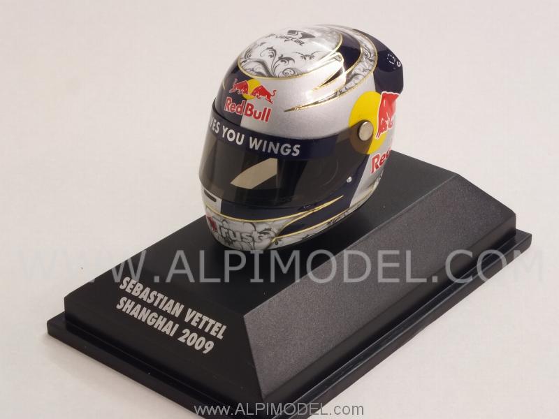 Helmet Sebastian Vettel Shanghai 2009  (1/8 scale - 3cm) - minichamps