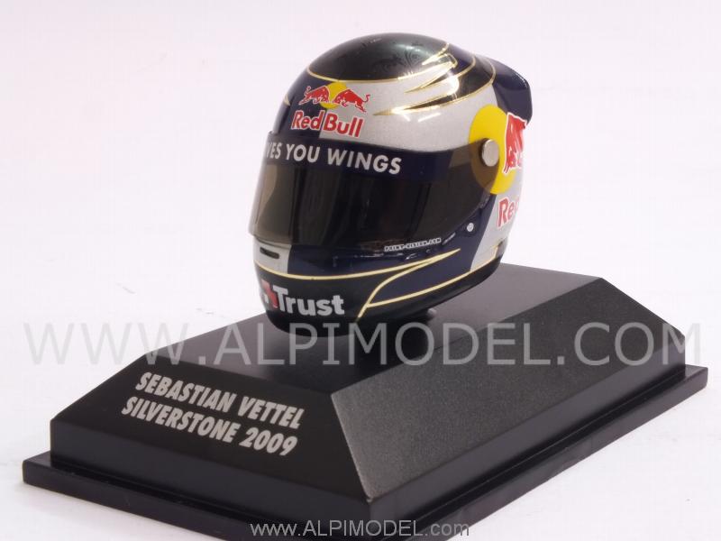 Helmet Sebastian Vettel Silverstone 2009  (1/8 scale - 3cm) by minichamps