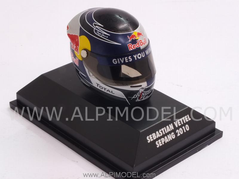 Helmet Sebastian Vettel Sepang 2010 (1/8 scale - 3cm) - minichamps