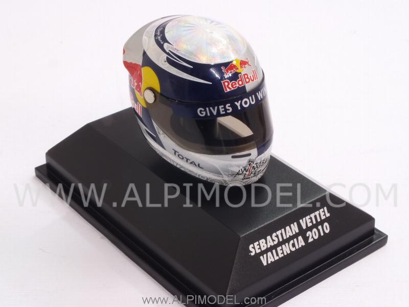 Helmet Sebastian Vettel Valencia 2010 (1/8 scale - 3cm) - minichamps