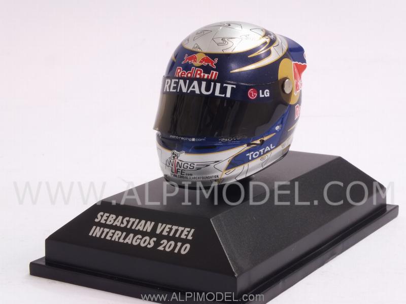 Helmet Arai Sebastian Vettel Interlagos 2010  (1/8 scale - 3cm) by minichamps